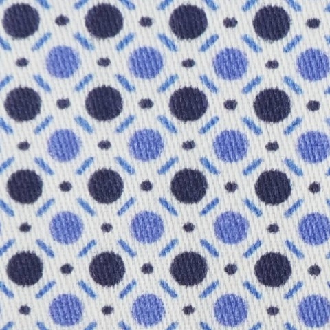 Blue PRT2383 - 100% cotton printed shirts