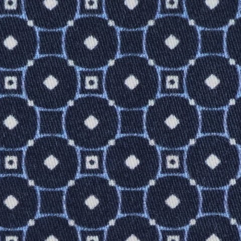 Blue PRT2384 - 100% cotton printed shirts