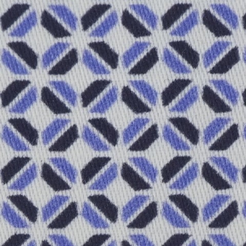 Blue PRT2385 - 100% cotton printed shirts