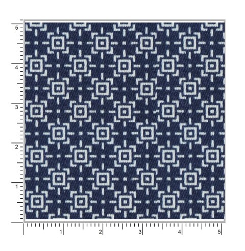 Blue PRT2386 - 100% cotton printed shirts