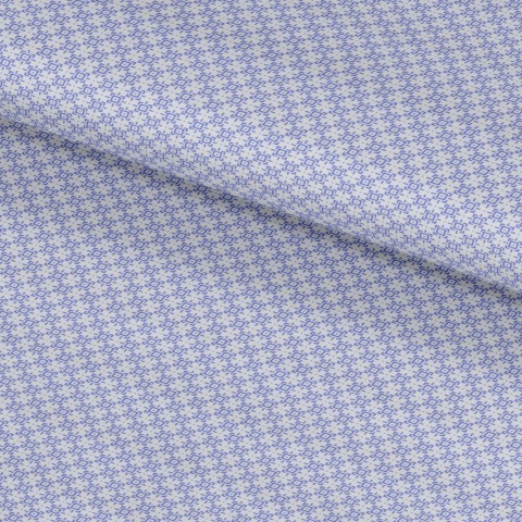 Blue PRT2393 - 100% cotton printed shirts