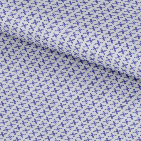 Blue PRT2397 - 100% cotton printed shirts