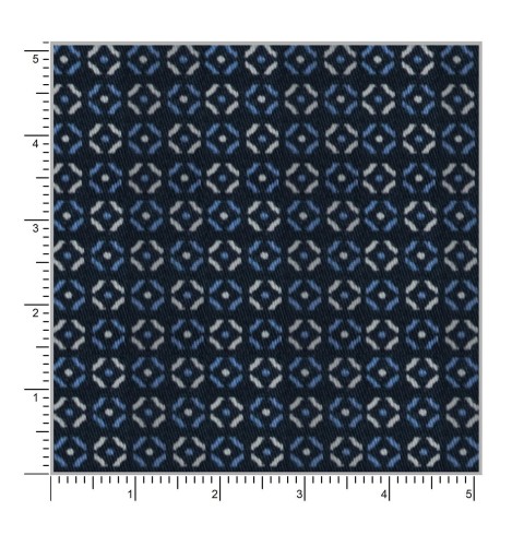 Blue PRT2398 - 100% cotton printed shirts