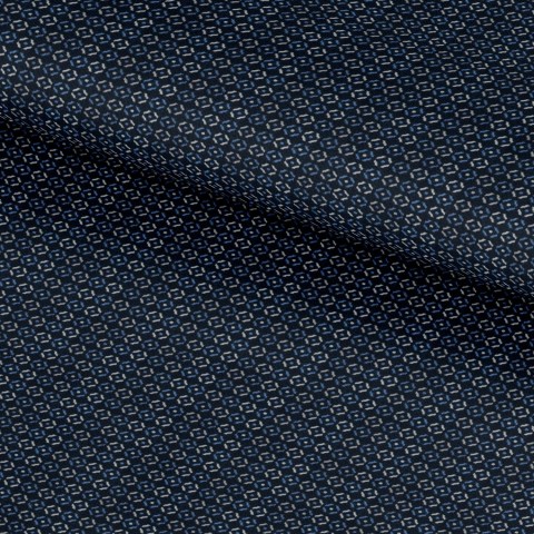 Blue PRT2398 - 100% cotton printed shirts