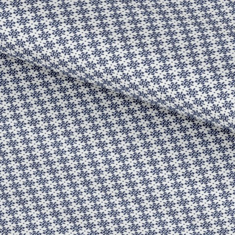 Blue PRT2399 - 100% cotton printed shirts