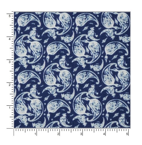 Blue PRT2406 - 100% cotton printed shirts