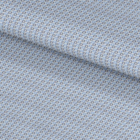 Blue PRT2412 - 100% cotton printed shirts