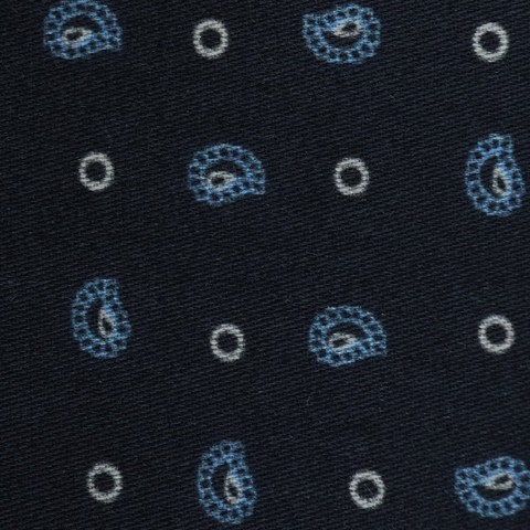 Blue PRT2416 - 100% cotton printed shirts