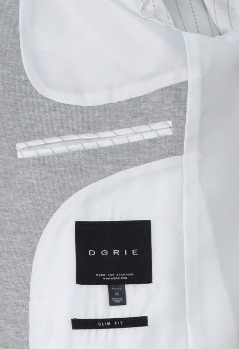 สูทผ้าสแปนเด็กซ์สีเทา