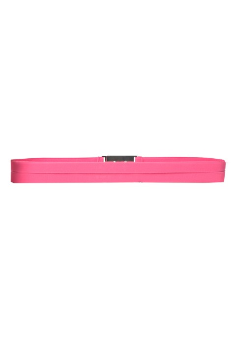 เข็มขัดหัวทองสายยืดสีชมพู