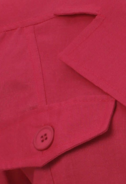 เสื้อแจ็คเก็ตสีบานเย็นกระเป๋า 4 ใบ