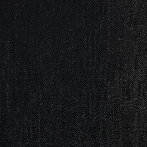 DARK GREY (MOSTLY BLACK) HERRINGBONE WOOL BLEND