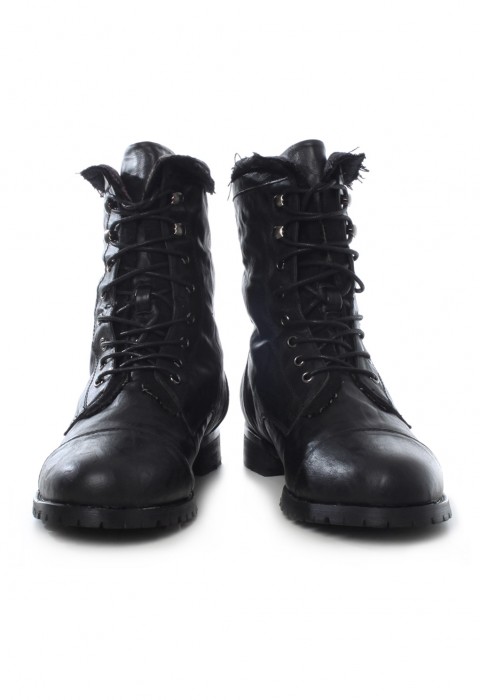 รองเท้าบูทซับในผ้าทอลาย