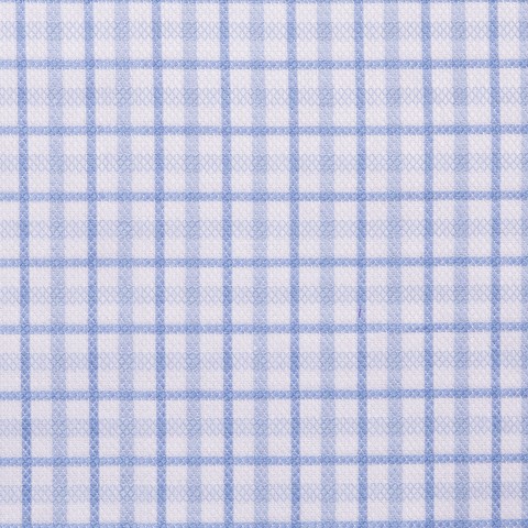 Blue Pastel Tattersall Cotton Shirts