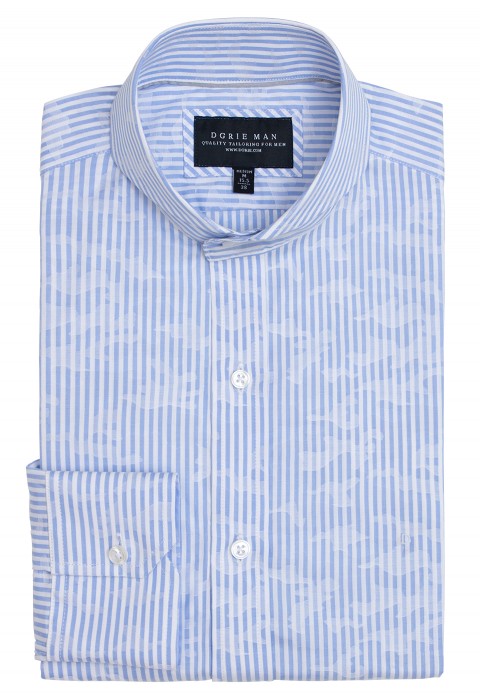 BLUE STRIPE CAMO SHIRT