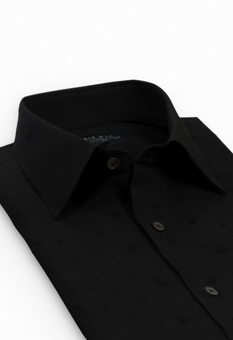 BASIC BLACK DOTS SHIRT