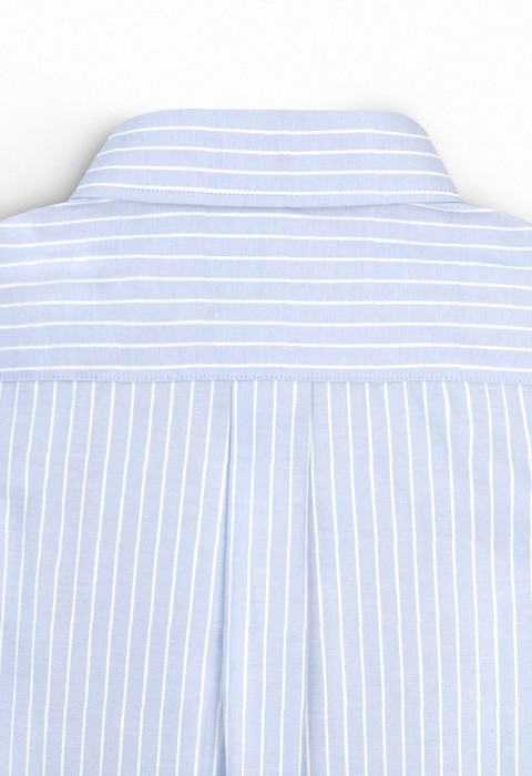 BLUE OXFORD STRIPE SHIRT