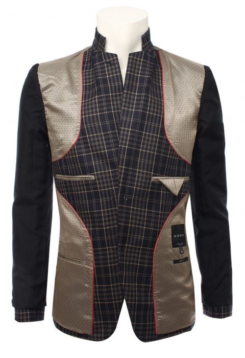 เสื้อสูทผ้าวูลทอลาย