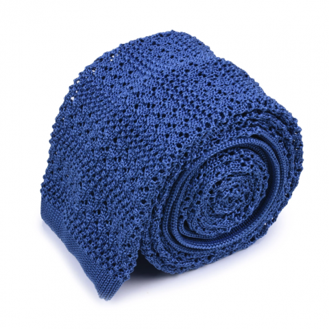 SERA Light Blue Striped Knitted Tie