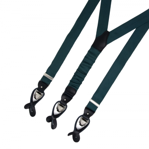 SERA Green Silk Suspenders