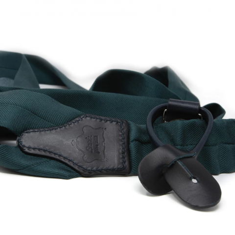 SERA Green Silk Suspenders