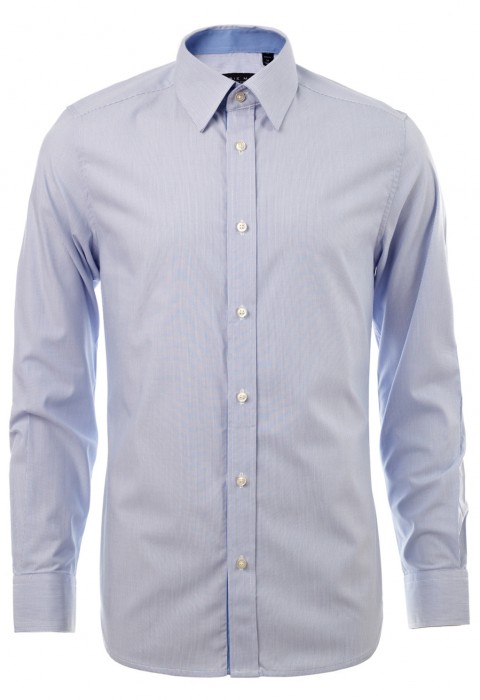 เสื้อเชิ้ตลายทางสีฟ้า