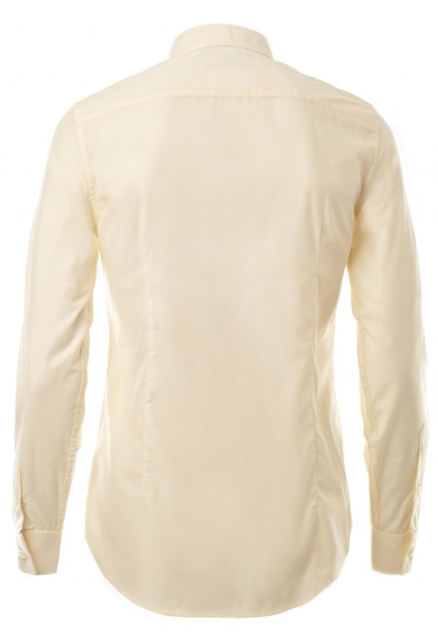 เสื้อเชิ้ตปกเล็กสีเหลืองอ่อน