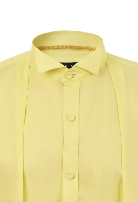 เสื้อเชิ้ตสีเหลือง ปกทักซิโด้