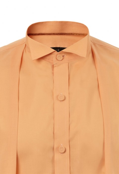 เสื้อเชิ้ตสีส้ม ปกทักซิโด้