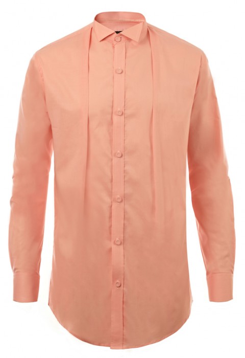 เสื้อเชิ้ตสีโอรส ปกทักซิโด้