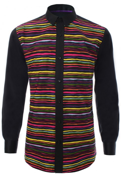 เสื้อเช้ิตพิมพ์ลายสลับสี