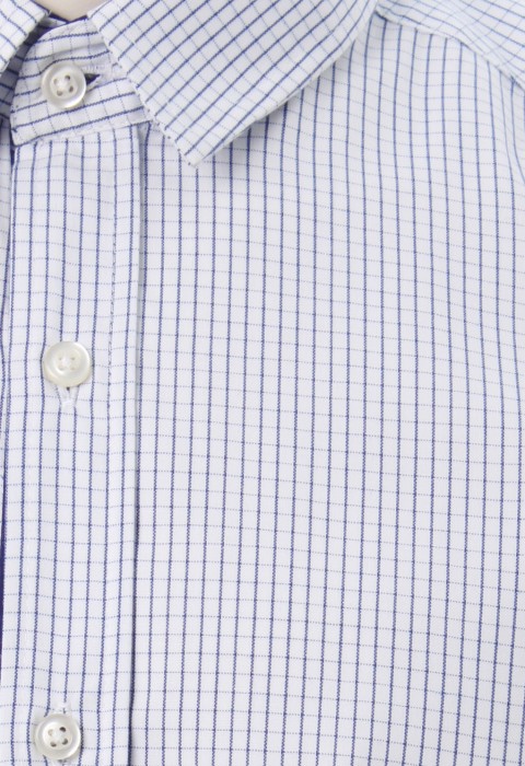 เสื้อเชิ้ตลายตารางสีน้ำเงิน