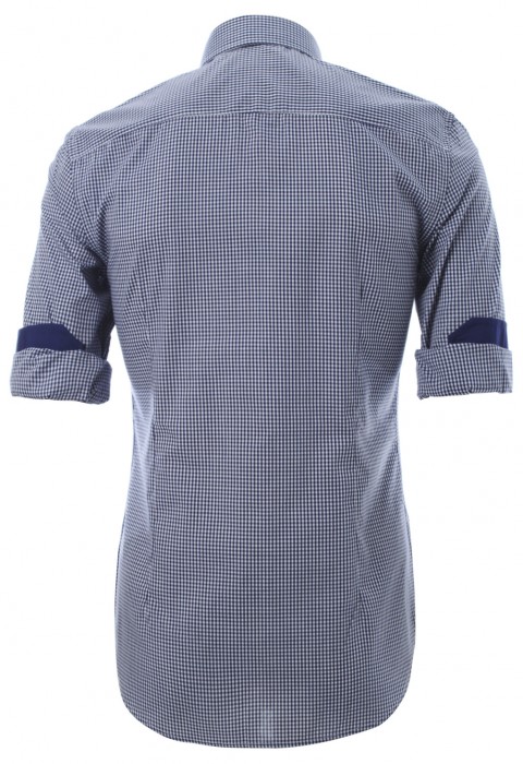 เสื้อเชิ้ตลายตารางสีน้ำเงิน