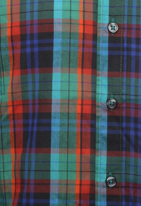 เสื้อเชิ้ตลายตารางสลับสีเขียว