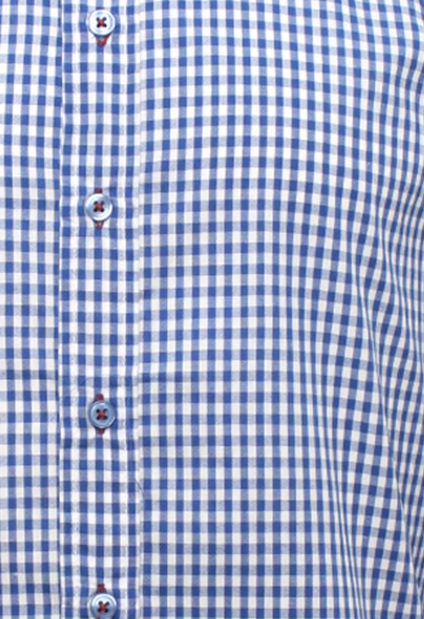 เสื้อเชิ้ตลายตารางสีน้ำเงิน