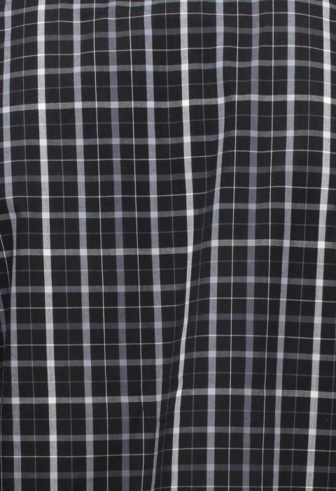 เสื้อเช้ิตแขนยาวลายตารางสีดำ