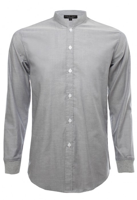 เสื้อเช้ิตคอจีนสีเทา