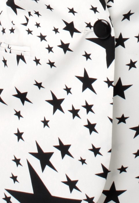 เสื้อสูทลายดาวสีขาว