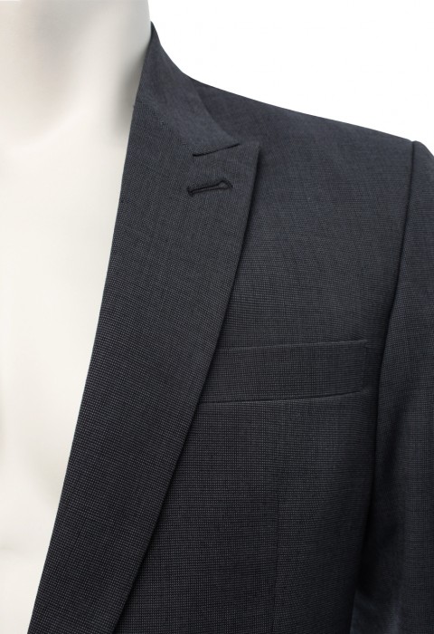 เสื้อสูทสีเทา ผ้าวูล ปกแหลม
