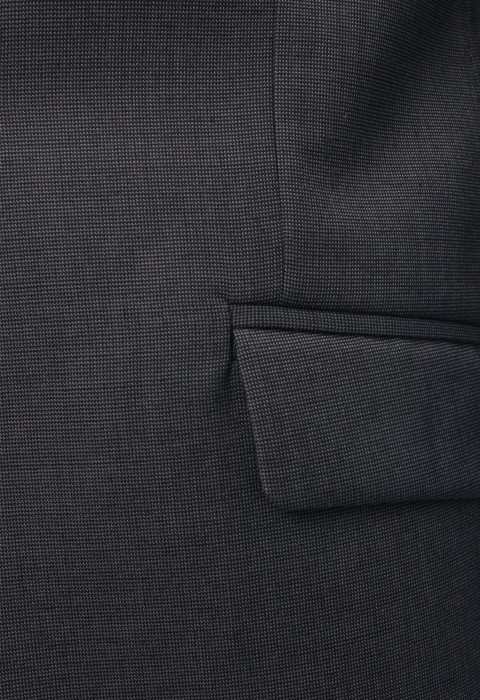 เสื้อสูทสีเทา ผ้าวูล ปกแหลม