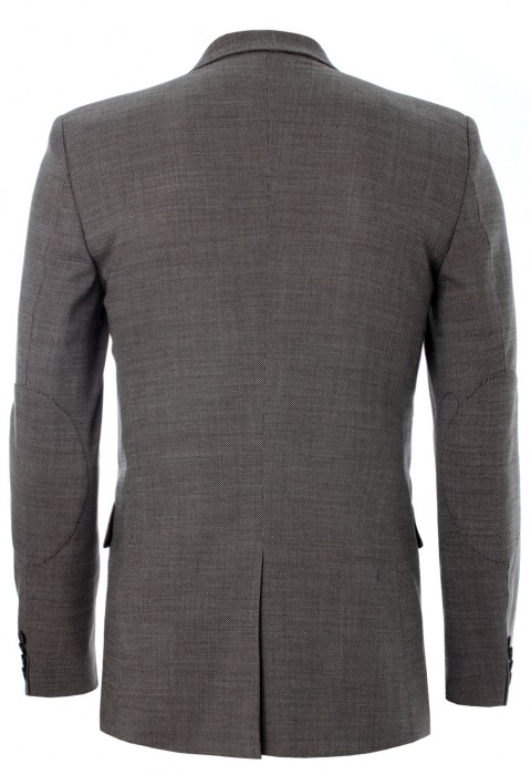 สูทผ้าวูล 98% สีน้ำตาล