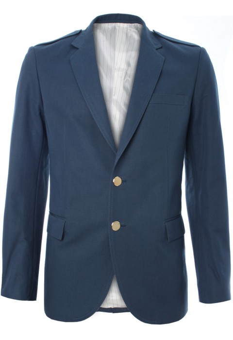 เสื้อแจ็คเก็ตสูทสีน้ำเงิน