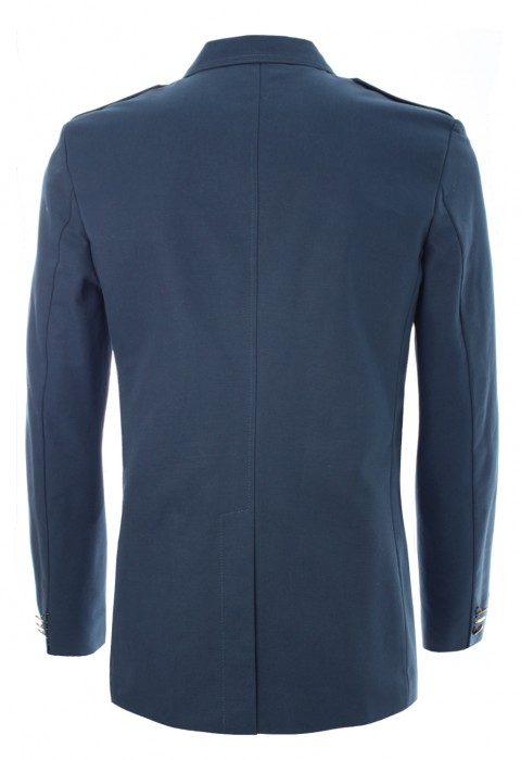 เสื้อแจ็คเก็ตสูทสีน้ำเงิน