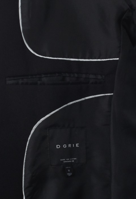 เสื้อสูทสีดำกระเป๋าสไตล์แคชชวล