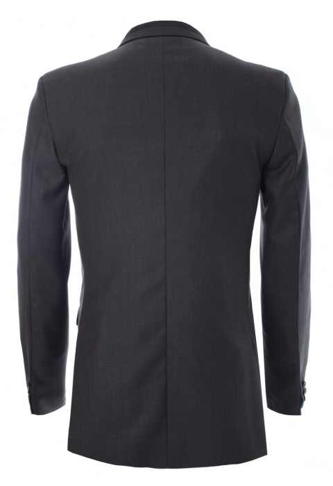 เสื้อสูทสีเทาปกตัดต่อ