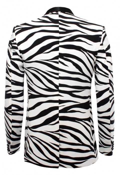 เสื้อสูททักซิโด้ลายเสือขาว