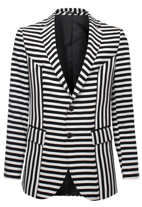 เสื้อสูทลายทางขาวดำ