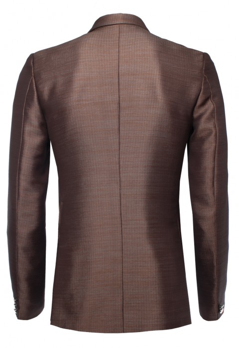 เสื้อสูทผ้าเมทัลลิคสีทองแดง