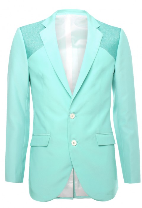 เสื้อสูทสีเขียวพาสเทล