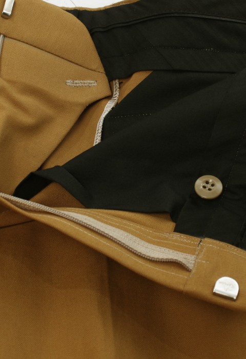 กางเกง ขายาว สีเหลืองมัสตาด